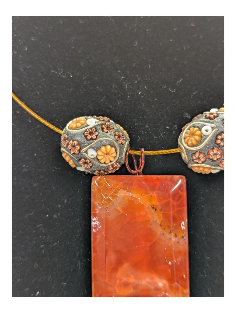 Red Stone Pendant Necklace