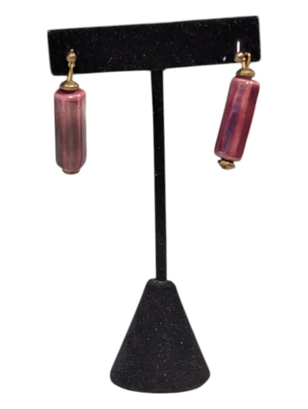 Red Ceramic Earrings