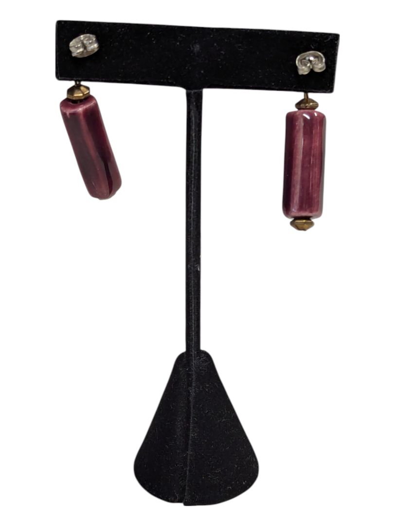 Red Ceramic Earrings