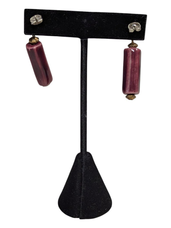 Red Ceramic Earrings