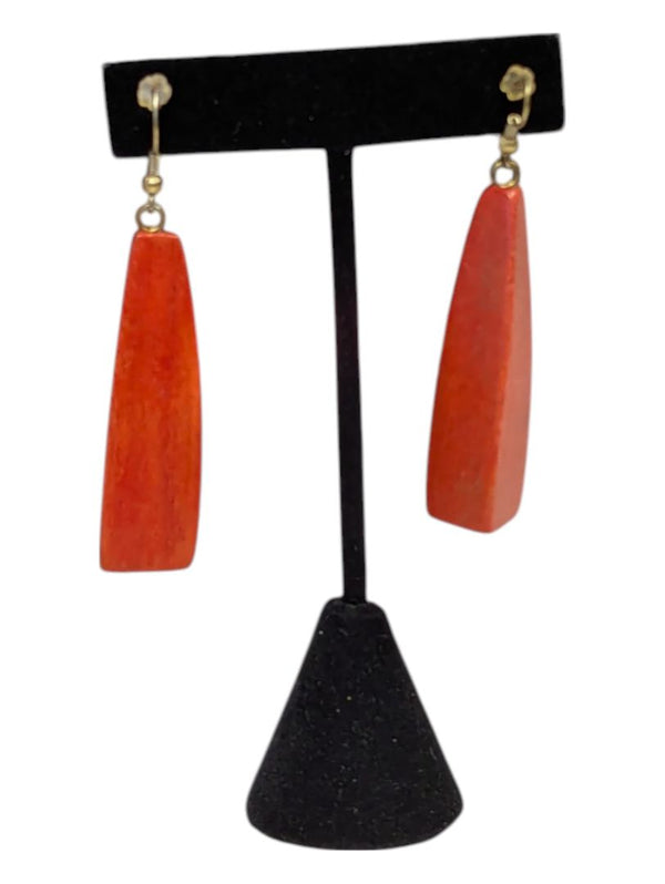 Orange Drop Earrings