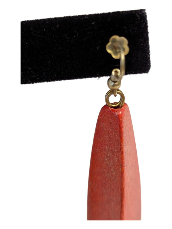 Orange Drop Earrings