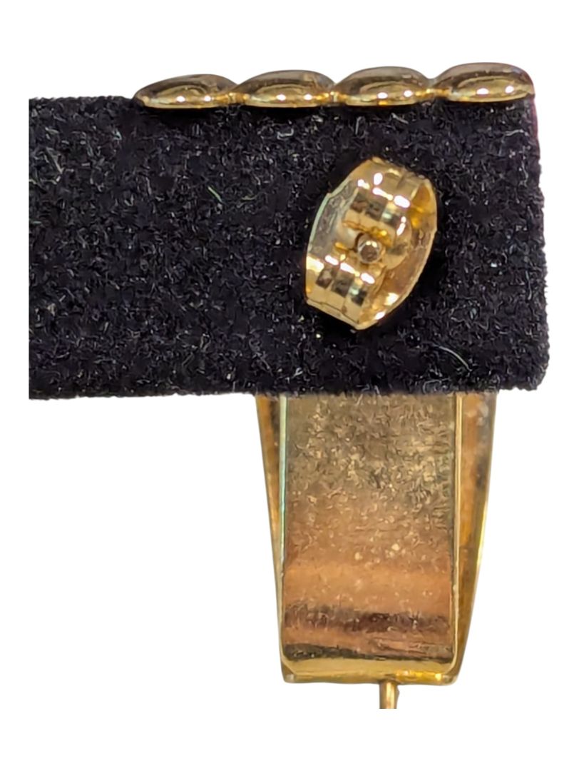 Brass Tone Horn Shaped Earrings