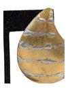 Metallic Teardrop Shaped Earrings
