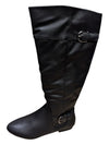 Black Knee High Fashion Boots Tender Tooise Size 7