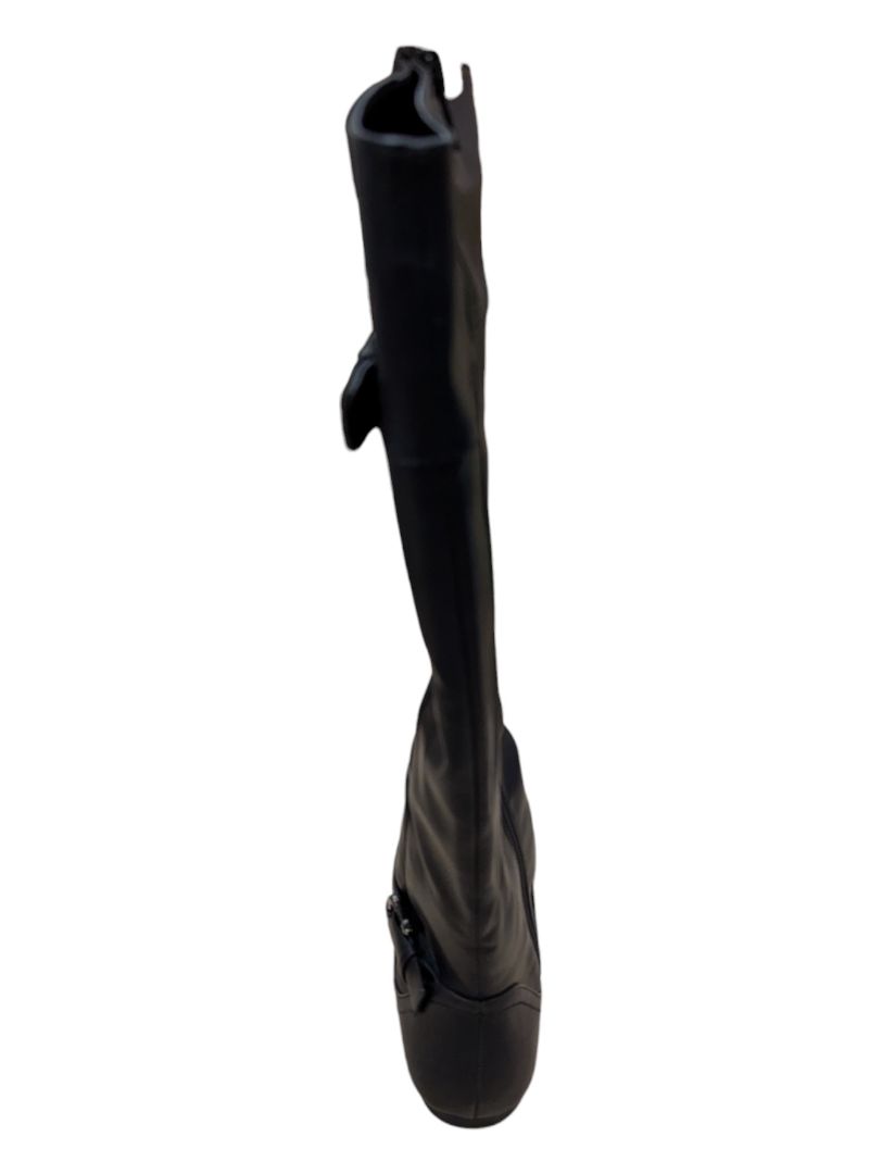 Black Knee High Fashion Boots Tender Tooise Size 7