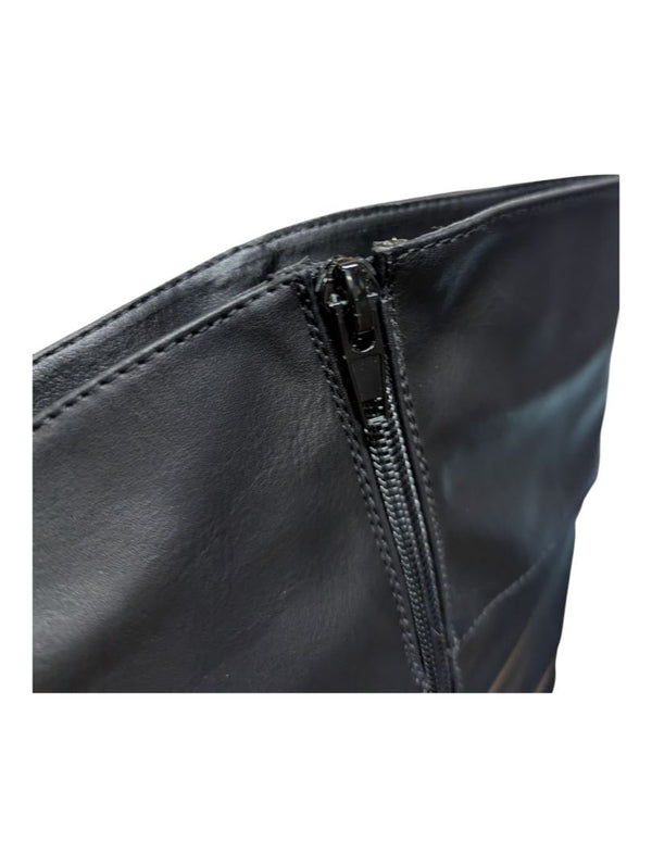 Black Knee High Fashion Boots Tender Tooise Size 7