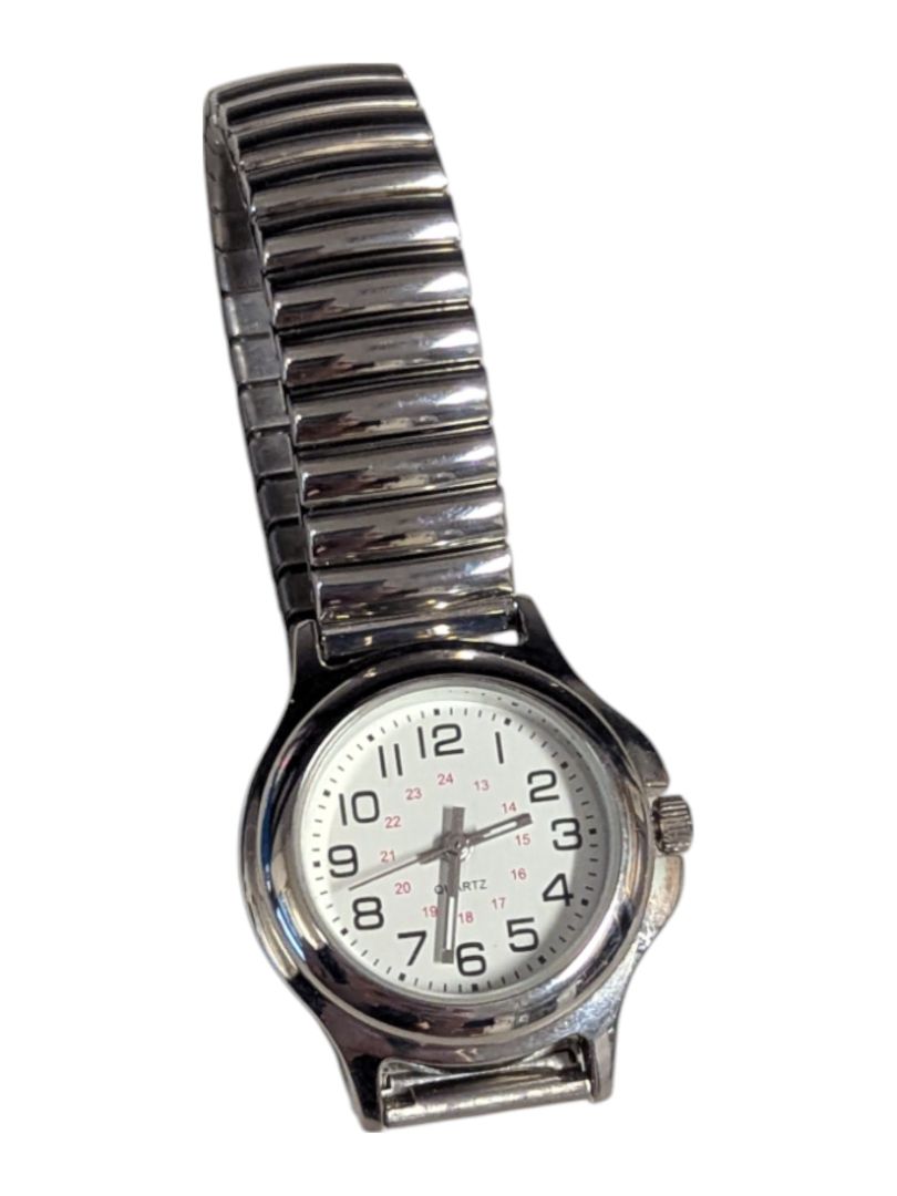 Women Quartz Stainless Steel Watch w/ Extra Band