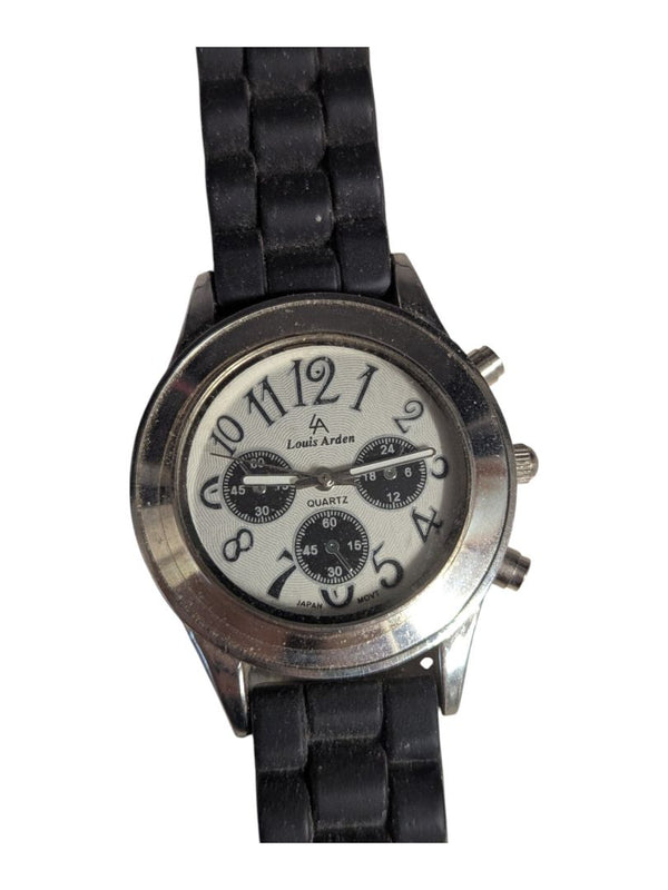 Louis Arden Watch Stainless Rubber Band Watch