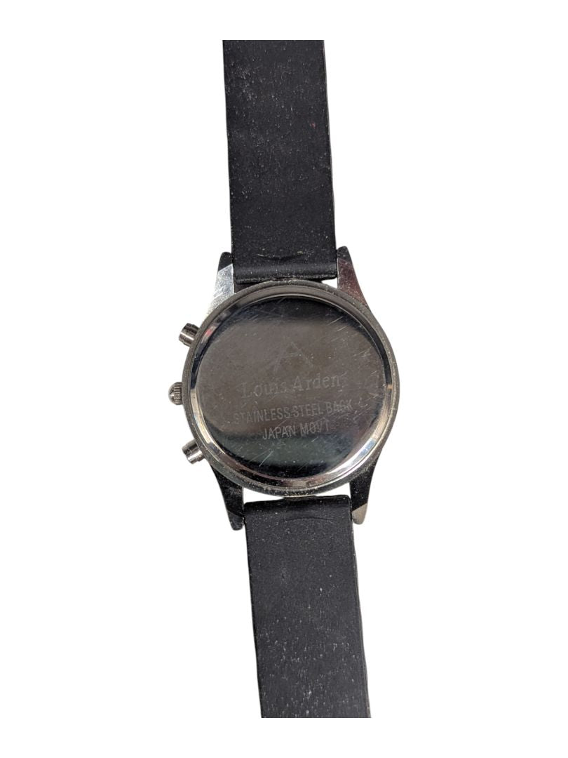 Louis Arden Watch Stainless Rubber Band Watch