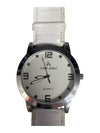 Louis Arden White Leather Band Watch