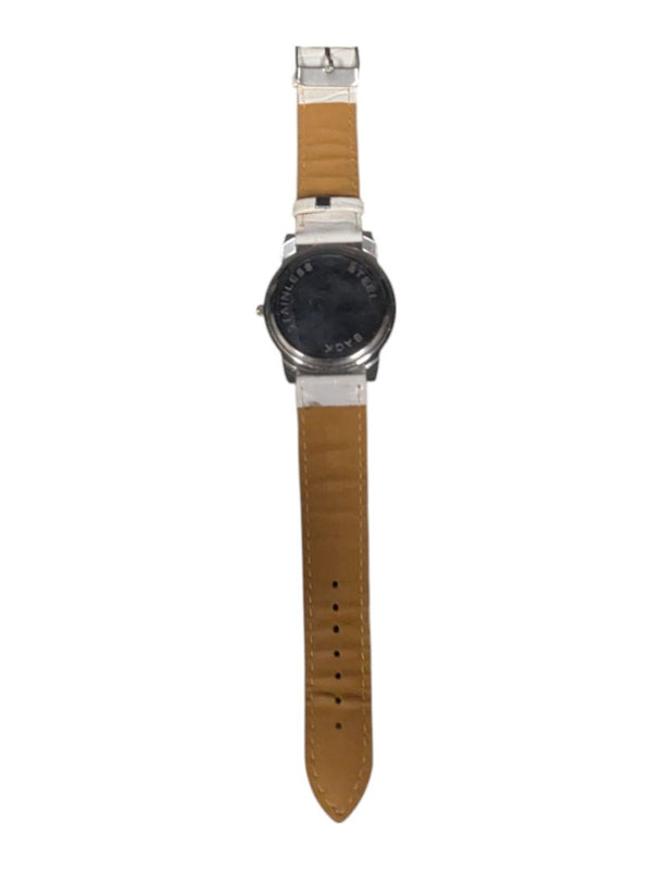 Louis Arden White Leather Band Watch