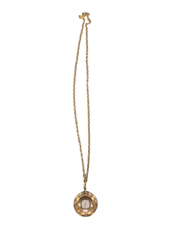 Vintage Caravelle Bulova Gold Tone Pendant Watch