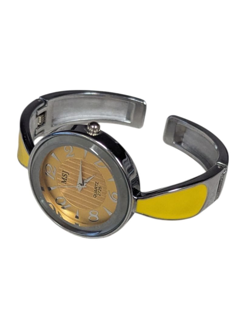 MSJ Quartz Watch Yellow Bangle