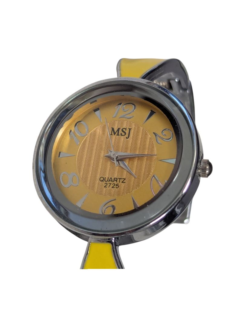 MSJ Quartz Watch Yellow Bangle