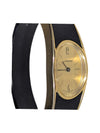 Lucerne Swiss Made Black Bangle Watch