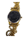 Stainless Yellow Tone Muti-Strap Watch