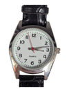 Sliver Tone Croc Pattern Watch w/ Lume