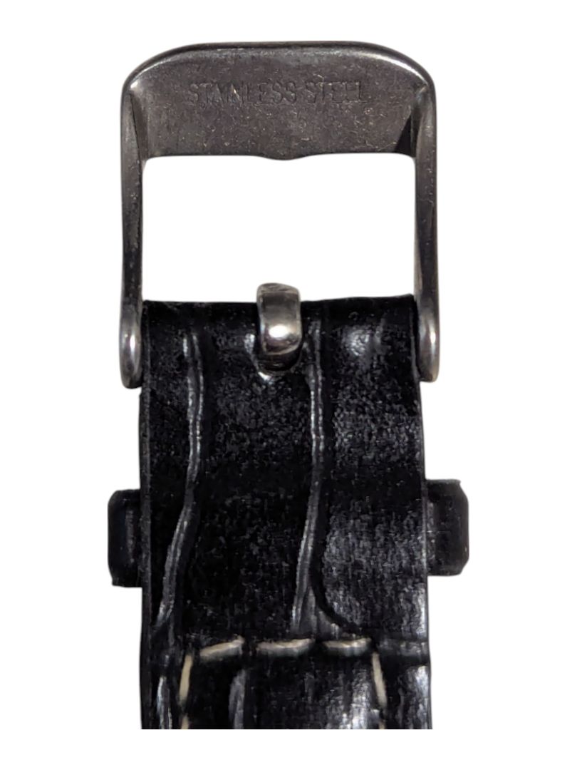 Sliver Tone Croc Pattern Watch w/ Lume
