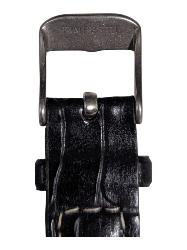 Sliver Tone Croc Pattern Watch w/ Lume