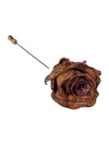 Vintage 1979 Chrystalle Flower Co Real Rose Floral Stickpin Brooch Pin