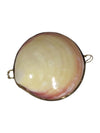 Vintage 1950's Polished Clam Shell Compact