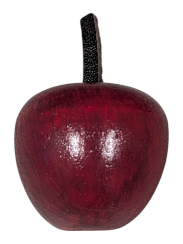 Vintage Wood Summer Apple Pin Brooch