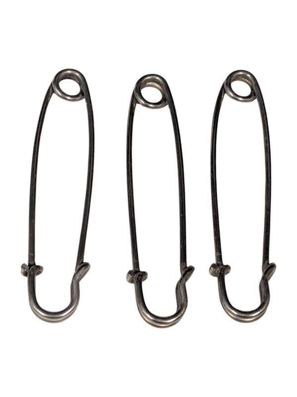 3 Vintage 7/8'' Steel Safety Kit Horse Blanket Laundry Pin 1920s - 1940s