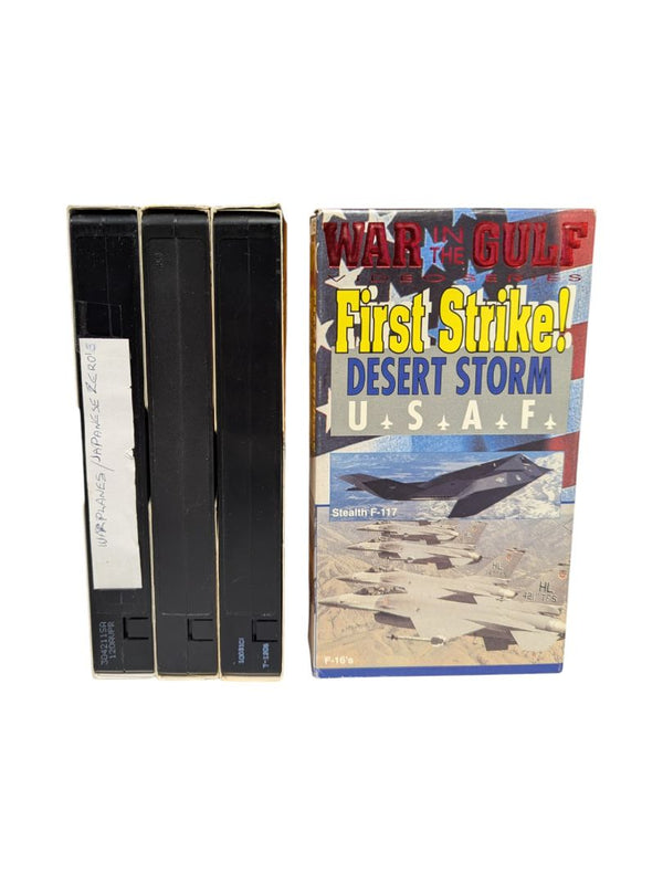 Bundle of 4 Aviation VHS (First Strike Desert Storm)