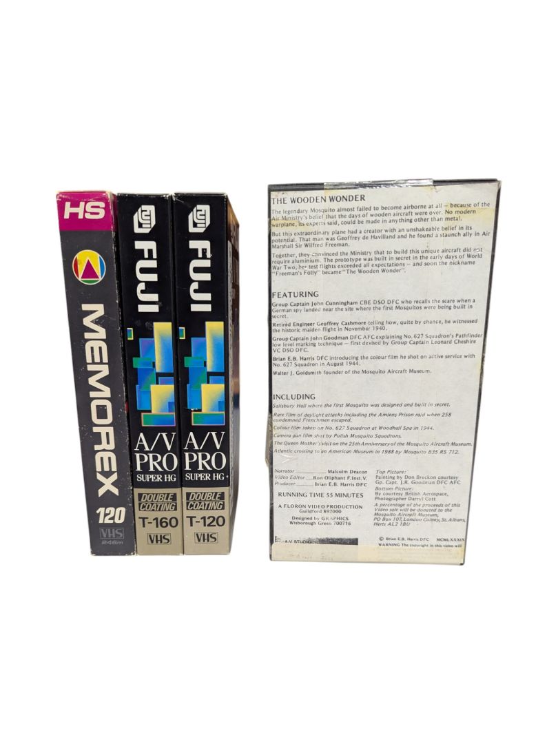 Bundle of 4 Aviation VHS (Mosquitos Airborne)