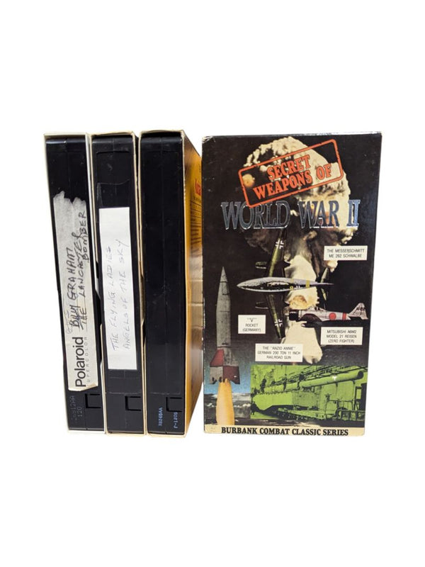 Bundle of 4 Aviation & War VHS (Secret Weapon of WW2)