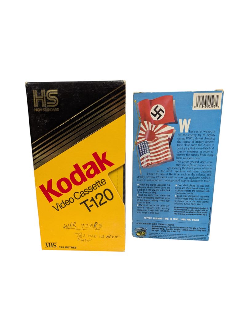 Bundle of 4 Aviation & War VHS (Secret Weapon of WW2)