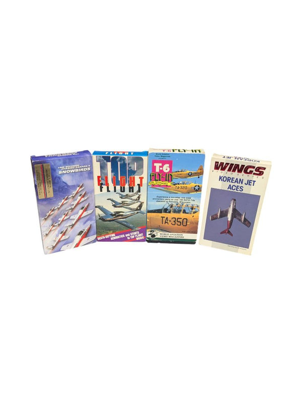 Aviation VHS (Snowbirds, Top Flights, Fly-In, Korean Jet Aces)