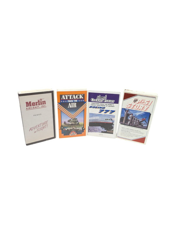 Aviation & War VHS (Adventure, Attack, Boeing, P-51)