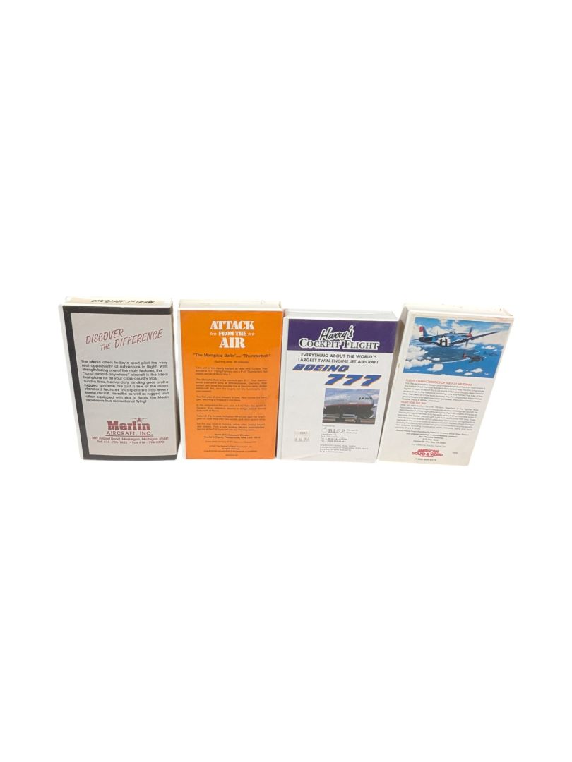 Aviation & War VHS (Adventure, Attack, Boeing, P-51)