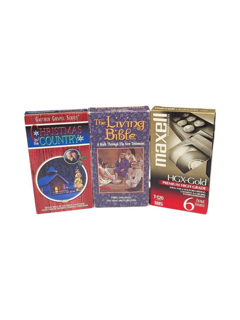 3 Assorted VHS (Chistmas & Humor Themed)