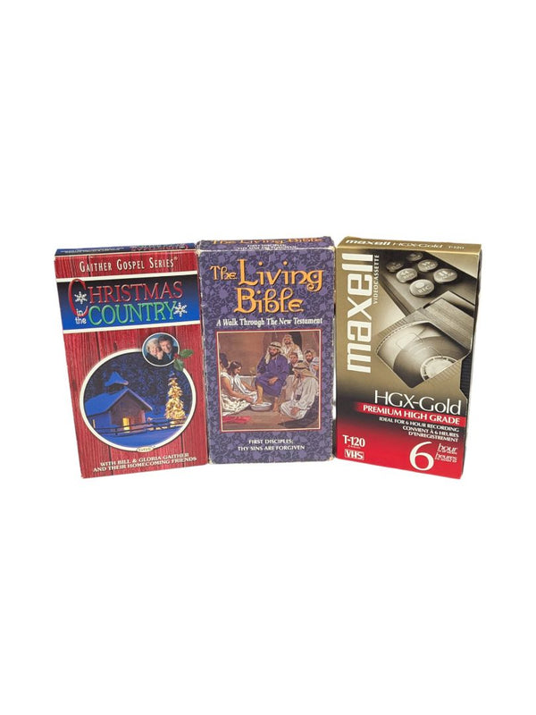 3 Assorted VHS (Chistmas & Humor Themed)