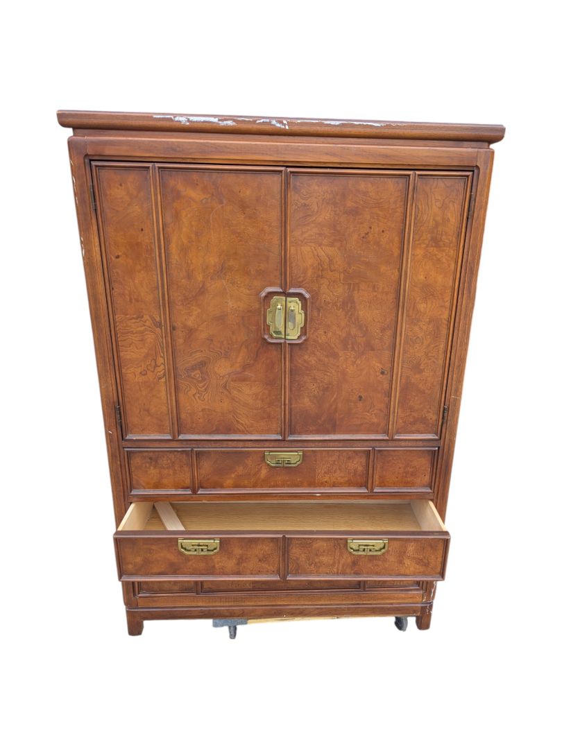 Chinoiserie Style Armoire Dresser by Thomasville Mystique