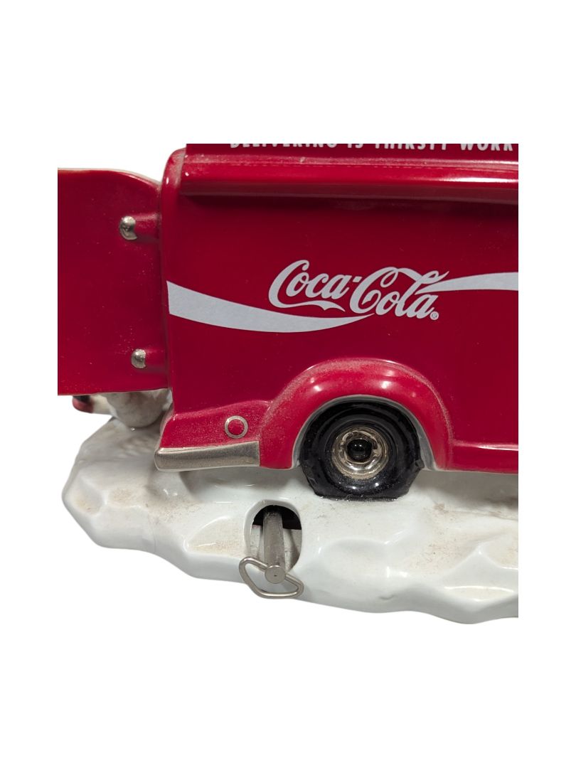 1998 Franklin Mint Coca Cola Always Wind-Up Motion Music Sculpture Truck