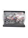 Franklin Mint Harley Davidson Easy Rider Chopper 1:10 Model w/ Display Case, Helmet