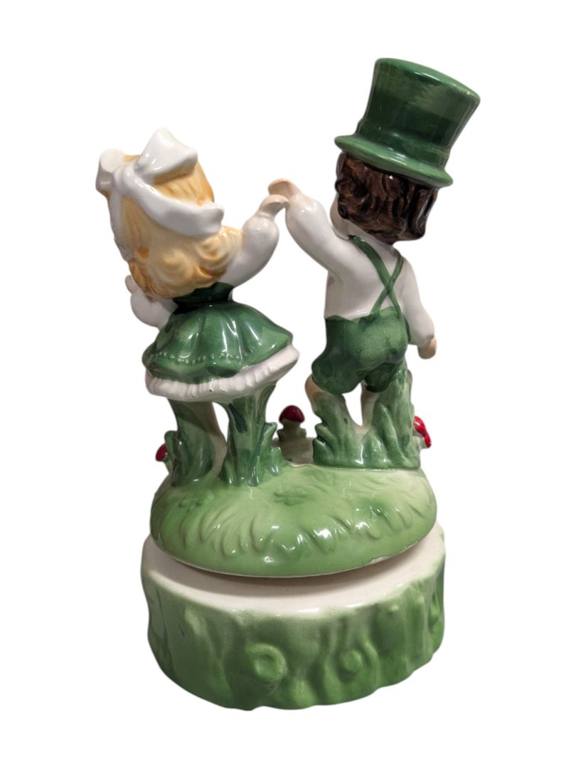 Lefton St. Patrick's Day Music Box Figurine
