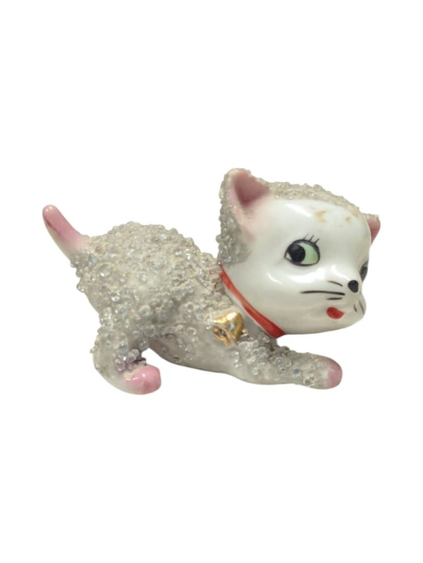 Sugar Coated Ceramic Kitten Figurine