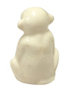 Small White Monkey Porcelain Figurine