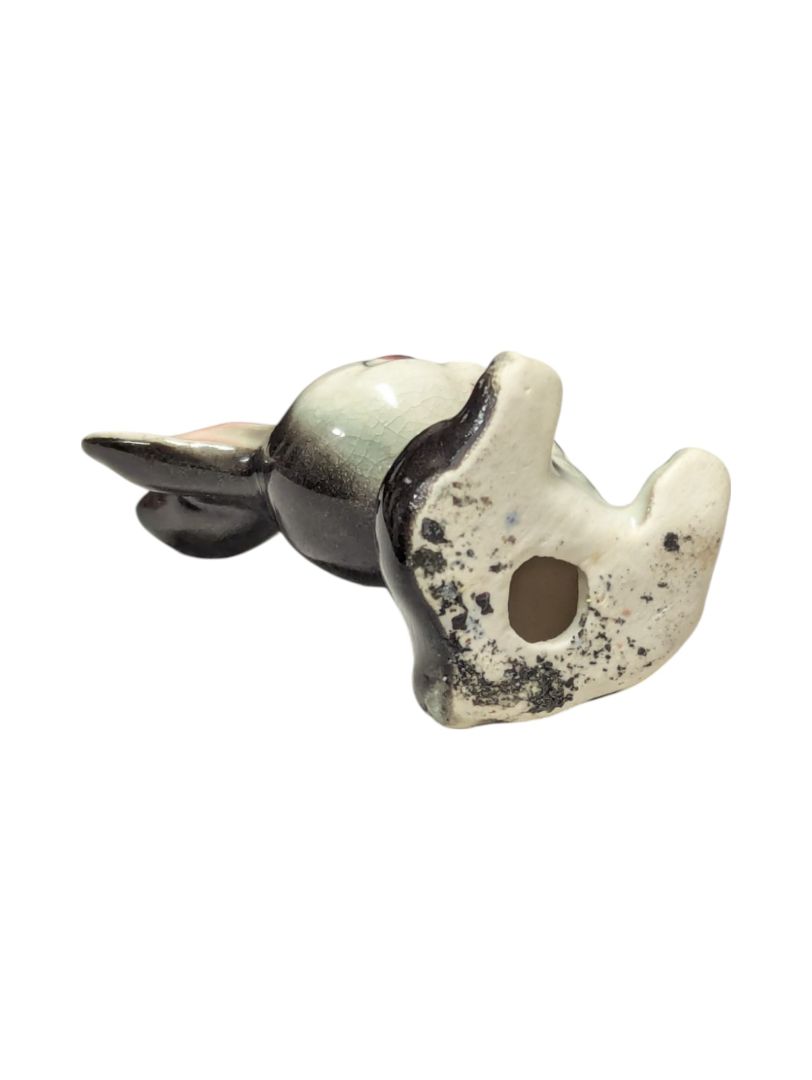 Grey Bunny Porcelain Figurine