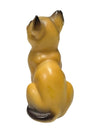 Brown Cat w/ Blue Eyes Figurine