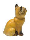 Brown Cat w/ Blue Eyes Figurine