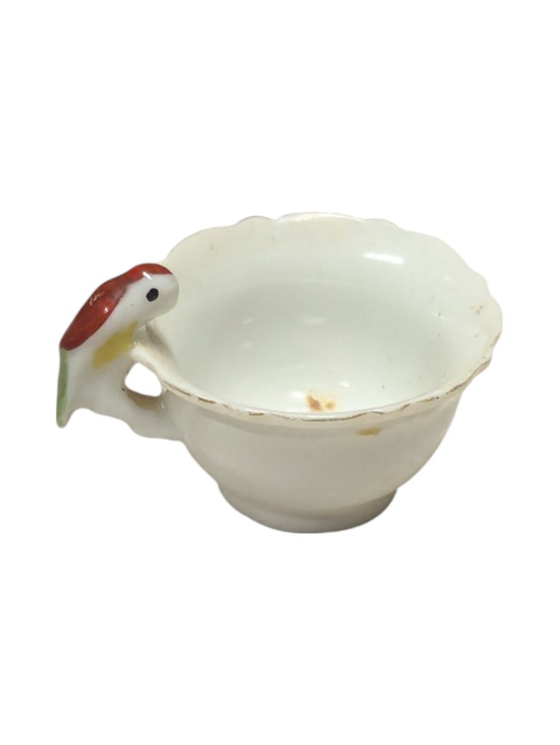Miniature Teacup w/ Parrot Handle