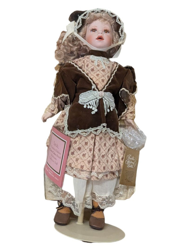 Sarah Franklin Heirloom Dolls Coca-Cola Cradle & Rag Doll
