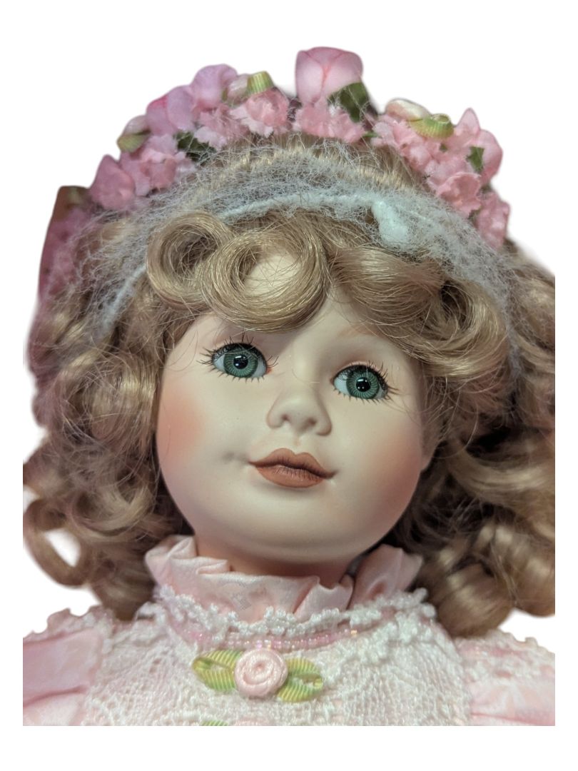 Girl w/ Umbrella Franklin 16'' Doll