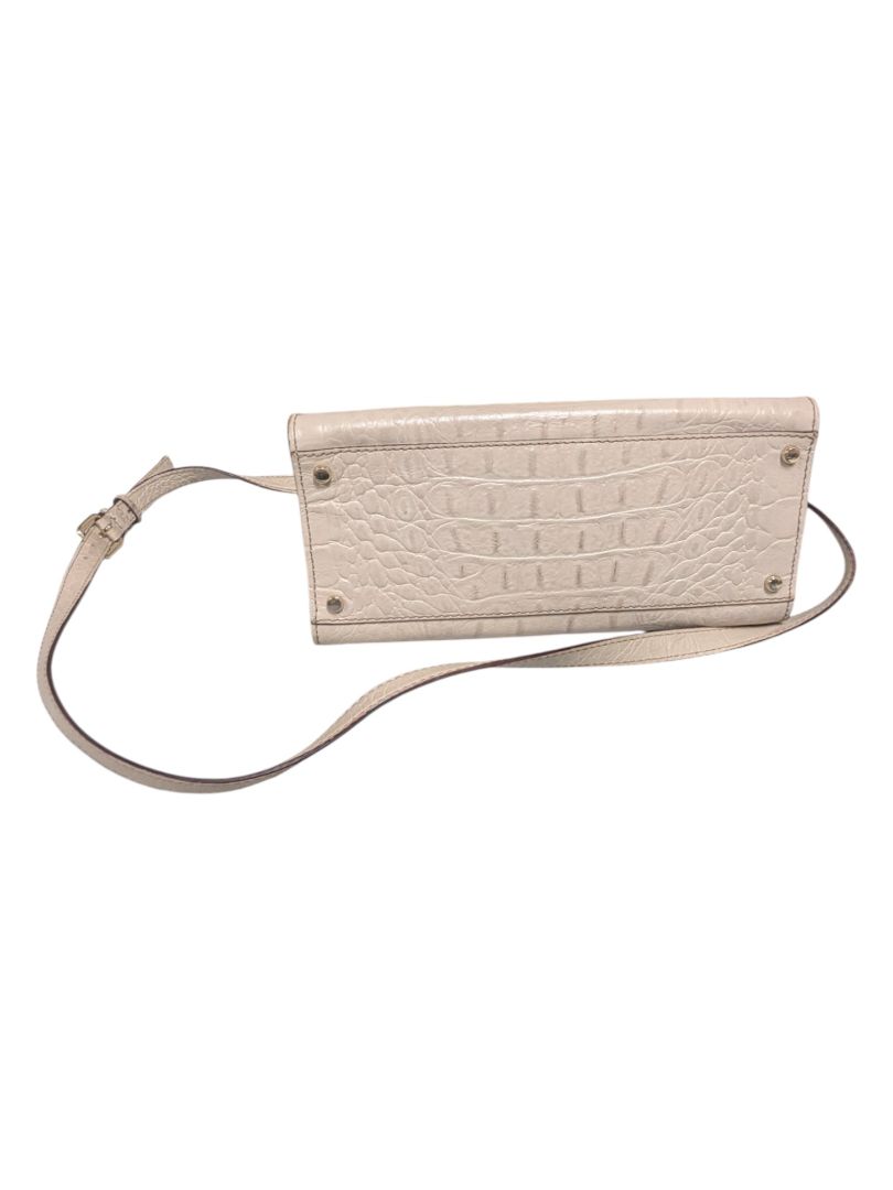 Kate Spade Orchard Valley Oatmeal Croc Embossed Leather Crossbody Bag